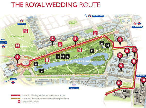 royal wedding route map. Royal Parks has released the